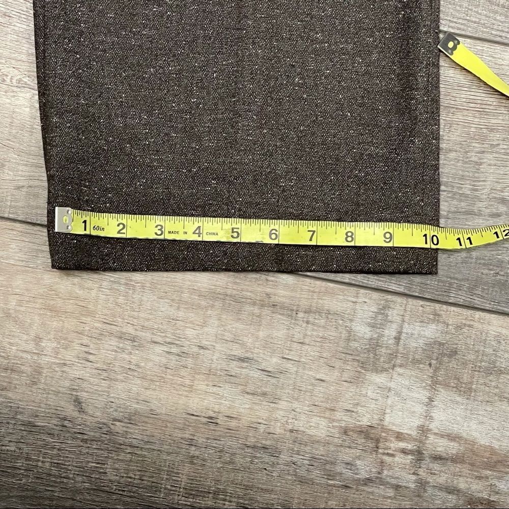 Sandro Sportswear Wide Leg Dress Pants Espresso Saddle Color Size 8 - Picture 6 of 11